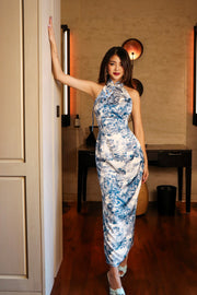 Porcelaine Silence Pure Silk Qipao