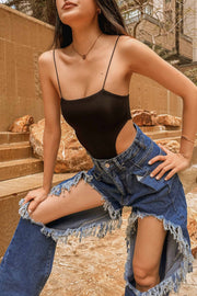 Edica Oversized Ripped Denim Pants - FREYJA