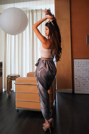 Silverscale Wrap Skirt in Lunar Graphite