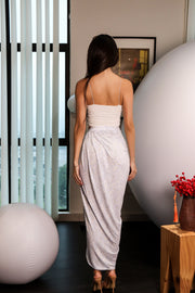 Lavender Moonstone Wrap Skirt in Mist Petal (Singular Atelier Edition)