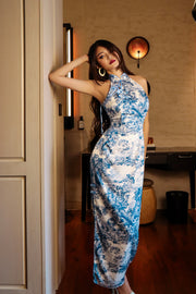 Porcelaine Silence Pure Silk Qipao