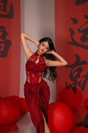 Low Fever Corset Qipao Top