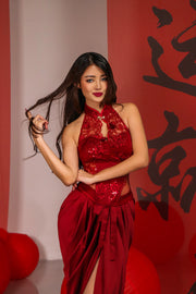 Low Fever Corset Qipao Top