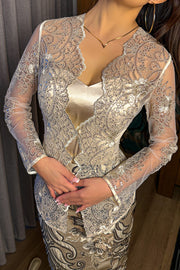 Aveline Kebaya in Ivory Filigree