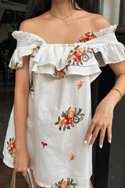 Isadora Floral Embroidery Shift Dress