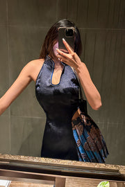 Isabeau Atelier Co-ord Qipao in Royal Blue