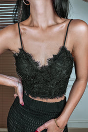 Kew Embroidery Camisole in Black