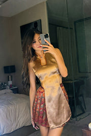 Isabeau Atelier Co-ord Qipao in Sun