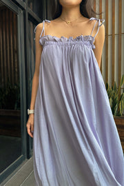 Tenzie Oversized Maxi Dress in Lilac Purple