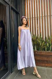 Tenzie Oversized Maxi Dress in Lilac Purple
