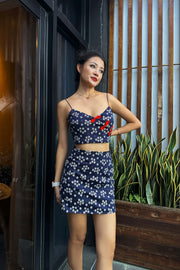Jinb Floral Oriental Co-ord Skirt Set