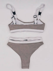 Jindry Buckle Bikini Set