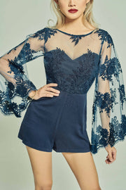 Holden Flared Lace Playsuit