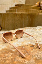 Marr Oversized 70s Sunglasses in Brown